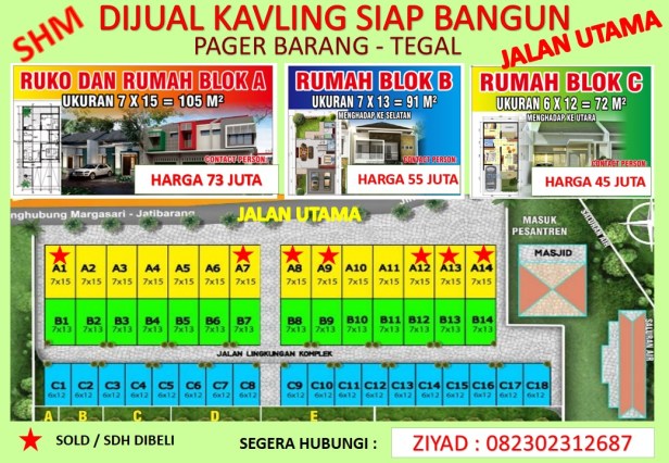 Tanah kavling pager barang, Tanah kavling brebes, Tanah kavling Tegal, Tanah kavling Slawi, Tanah kavling jati barang